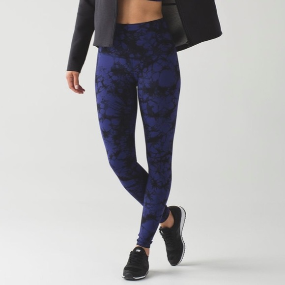 Lululemon - Wunder Under Pant Hi-Rise - Shibori Blue/Purple - Picture 2 of 9